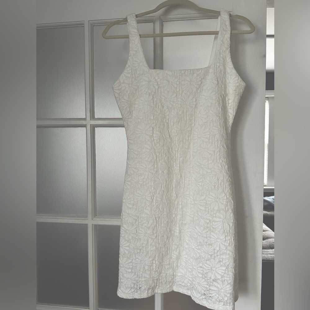 White, SAGE The Label, size small, lace overlay